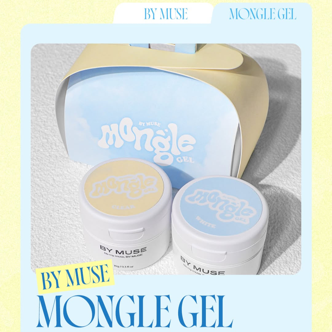 MONGLE EMBO WHITE/CLEAR GEL SET