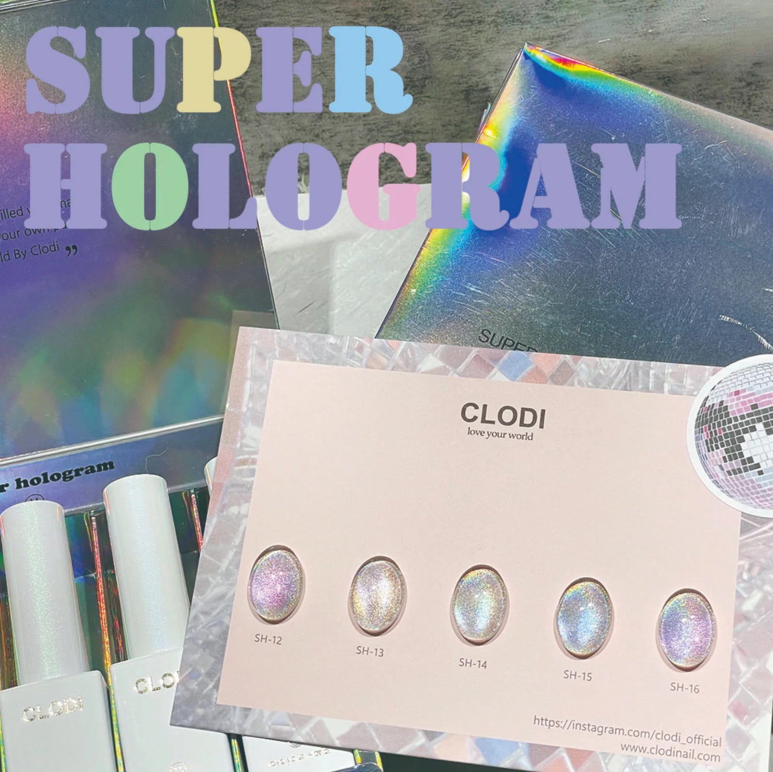 SUPER HOLOGRAM MAGNETIC GELS (5 TYPES)
