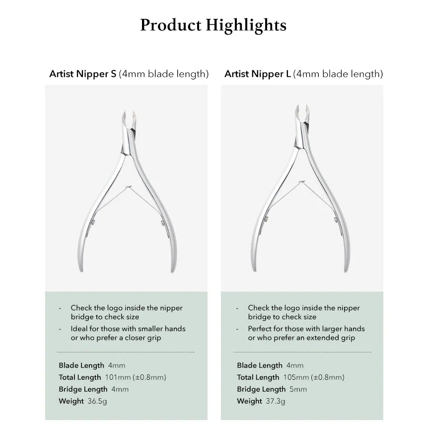 ARTIST CUTICLE NIPPER - SMALL/LARGE