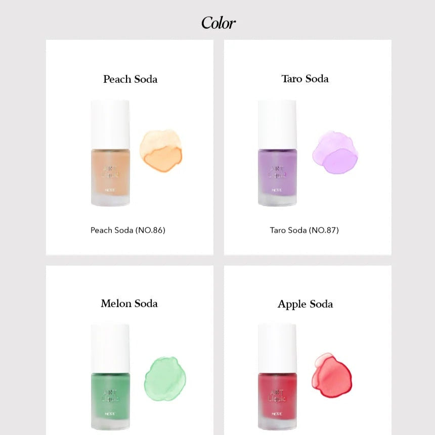 MORE GEL SODA POP COLLECTION COLOUR CHART