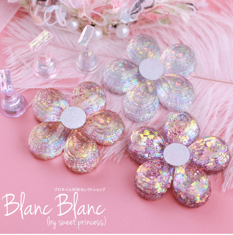 FLOWER GLITTER NAIL TIP STAND