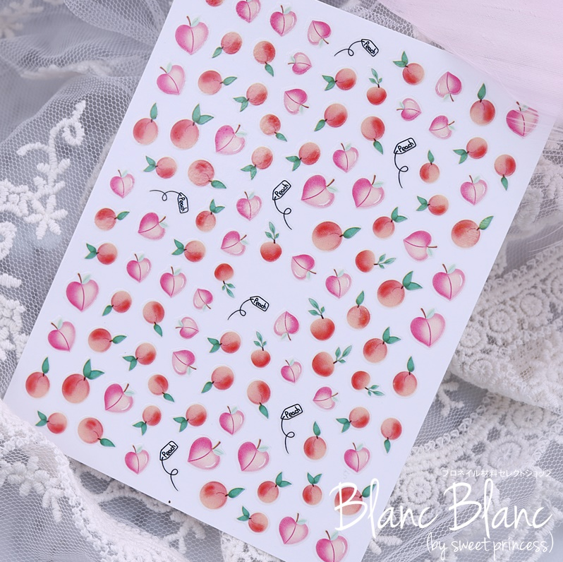 PEACH NAIL ART STICKERS