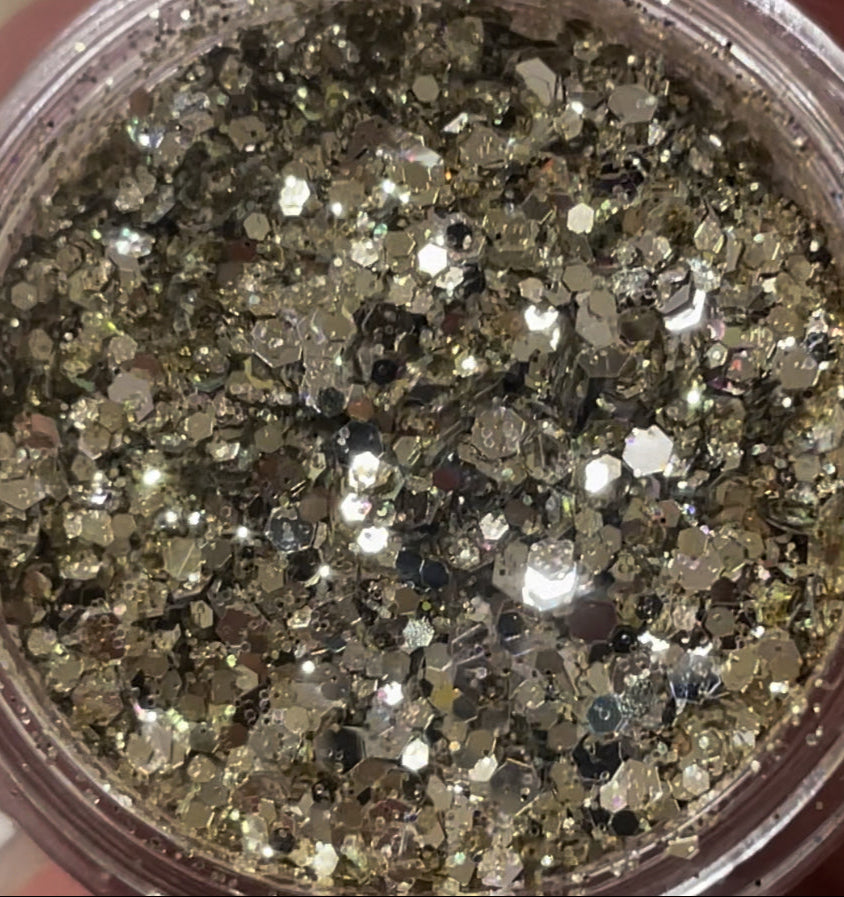 BEIGE GOLD GLITTER