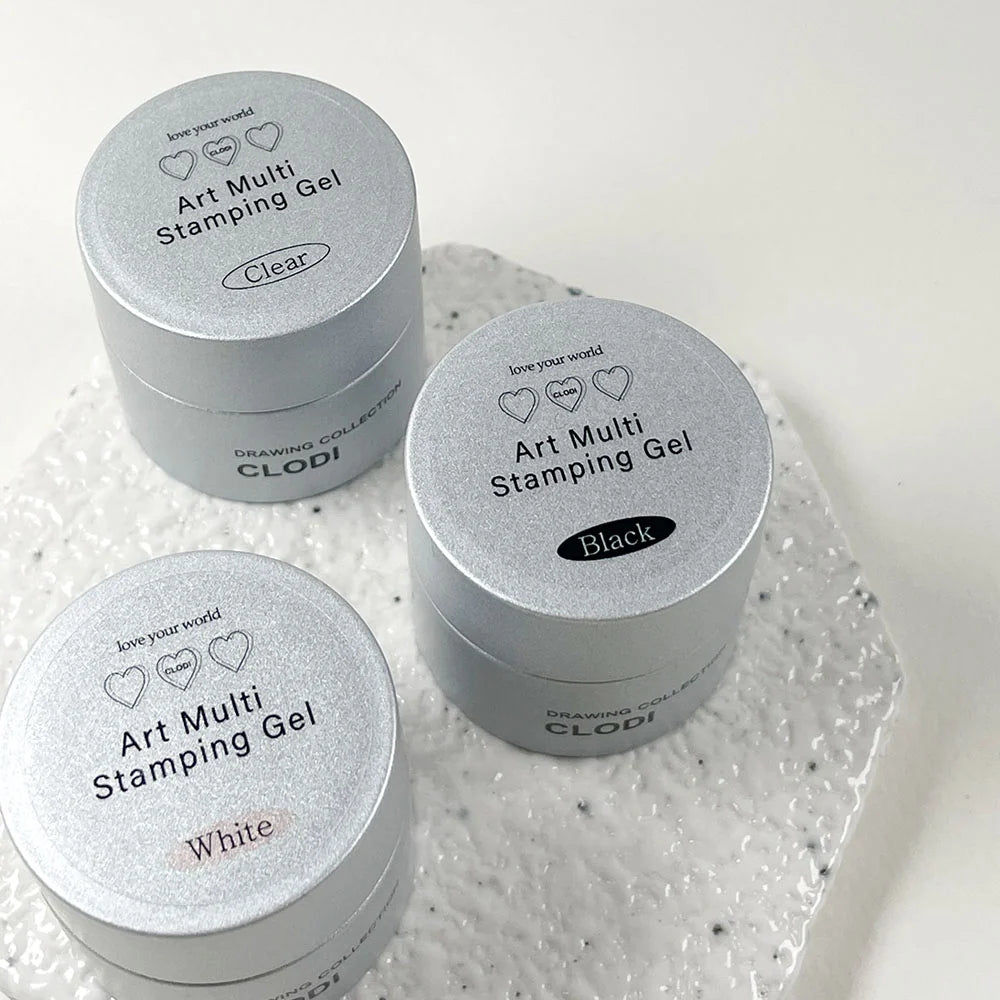 ART MULTI STAMPING GEL BASIC SET (3 COLOURS + STAMPER + SCRAPER)