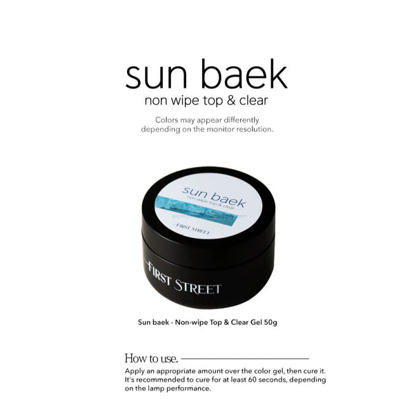 SUN BAEK NON-WIPE TOP/CLEAR GEL