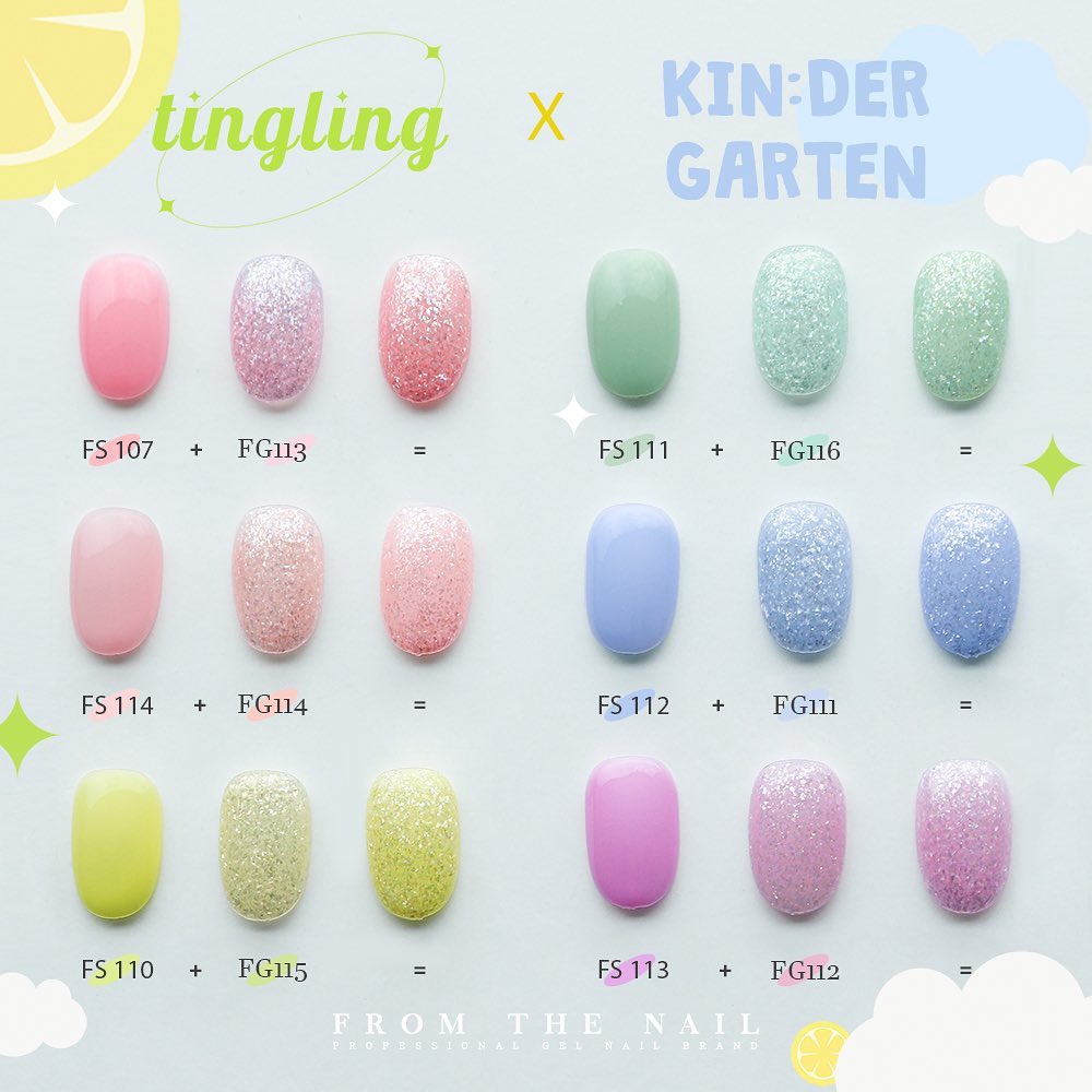 Kit Vernis Gel Syrup FROM THE NAIL - 8 Couleurs K-Beauty, Effet Sirop - Neuf, Origine Corée, 10g X 8