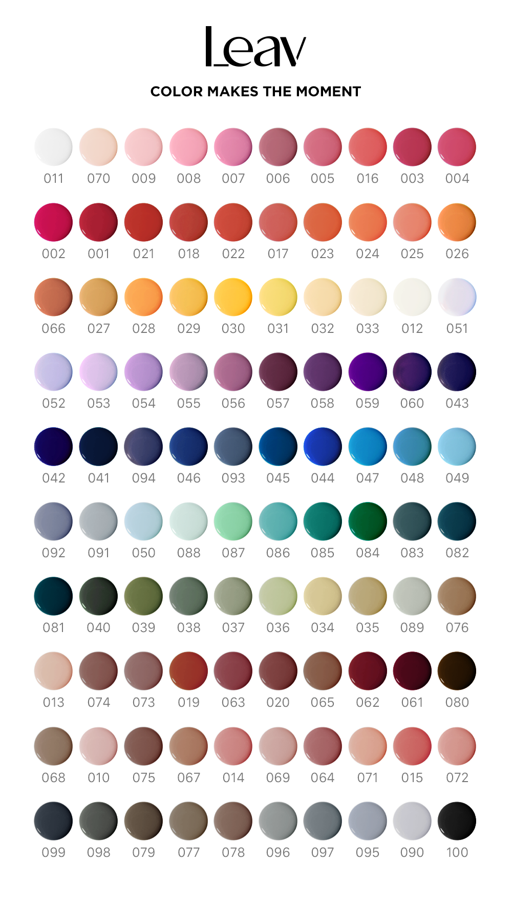 【最終SALE‼️】Leav ネイルカラー・マニキュアセット 100色セット 最終SALE‼️】Leav ネイルカラー・マニキュアセット 100色セット