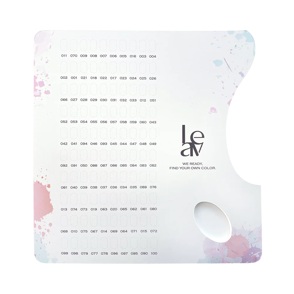 100 PIECE COLOUR GEL COLLECTION (WITH CHART & DISPLAY)