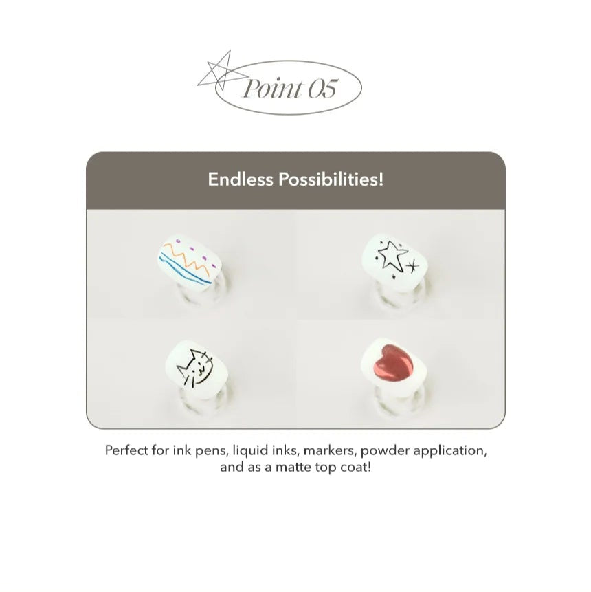 ART MATTE TOP GEL - FOR CHROME AND PENCIL