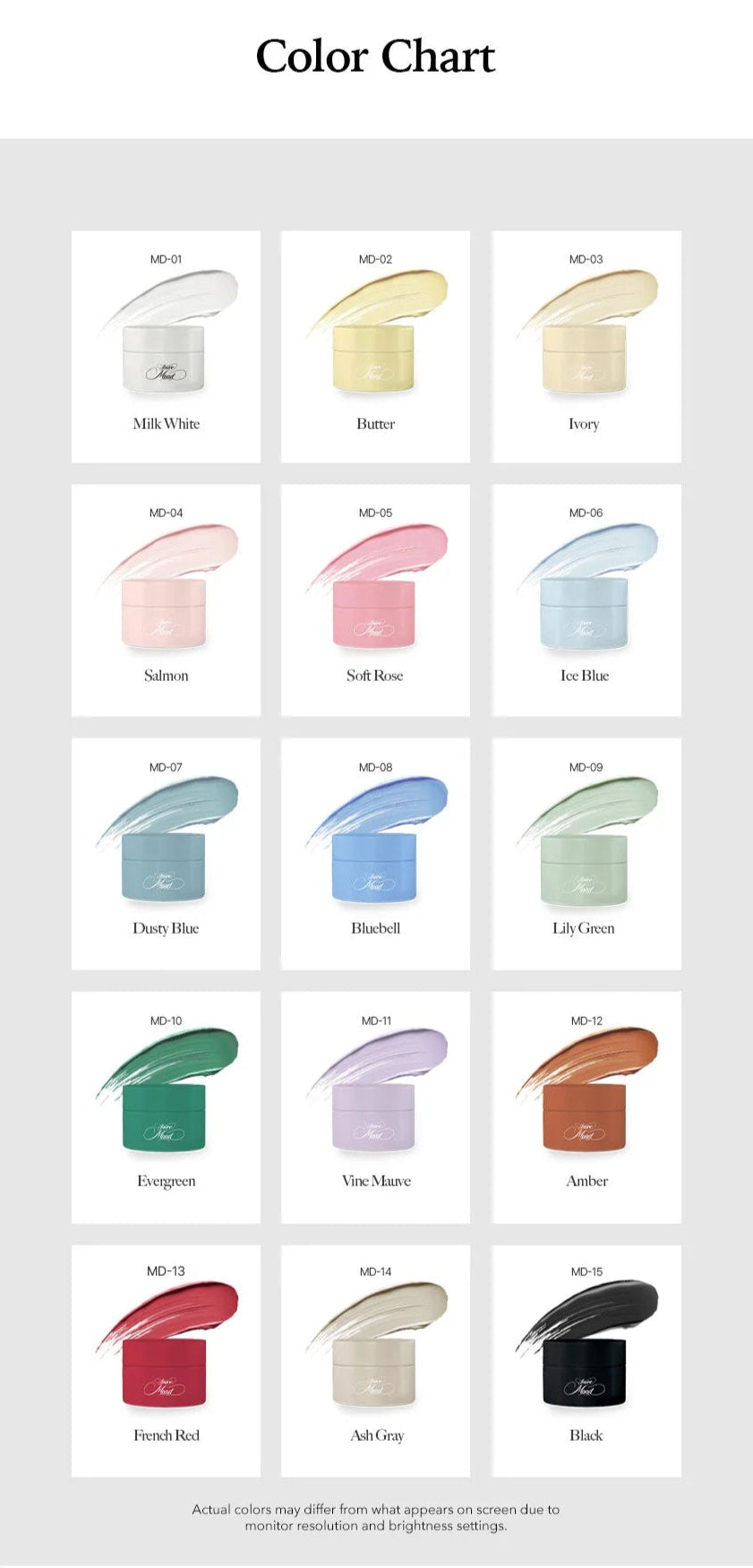 MOOD GEL COLLECTION - NON WIPE TEXTURE GEL