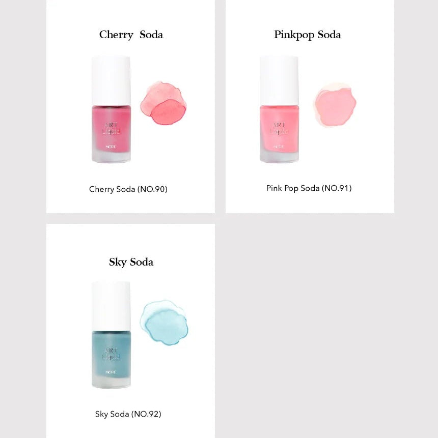 MORE GEL SODA POP COLLECTION COLOUR CHART