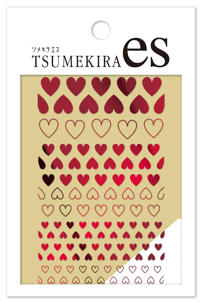 HEART 4 METALLIC RED | ES-HEA-104