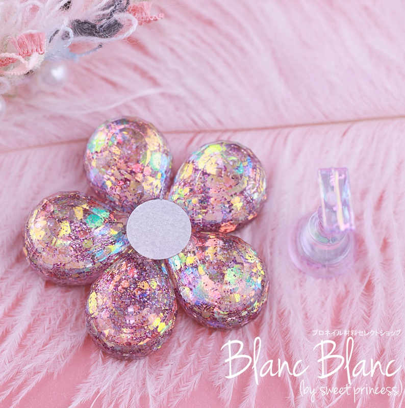 FLOWER GLITTER NAIL TIP STAND