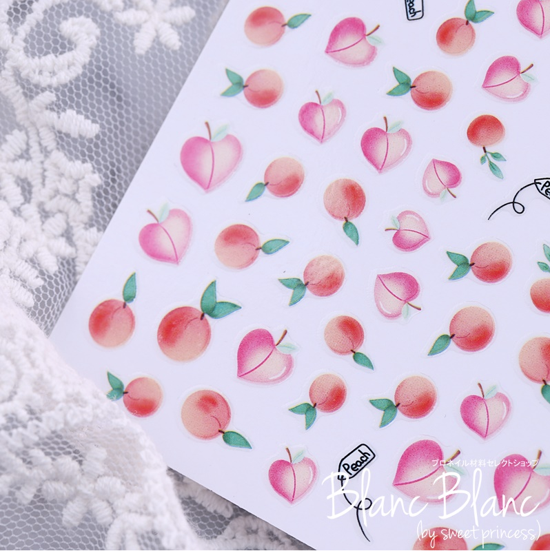 PEACH NAIL ART STICKERS