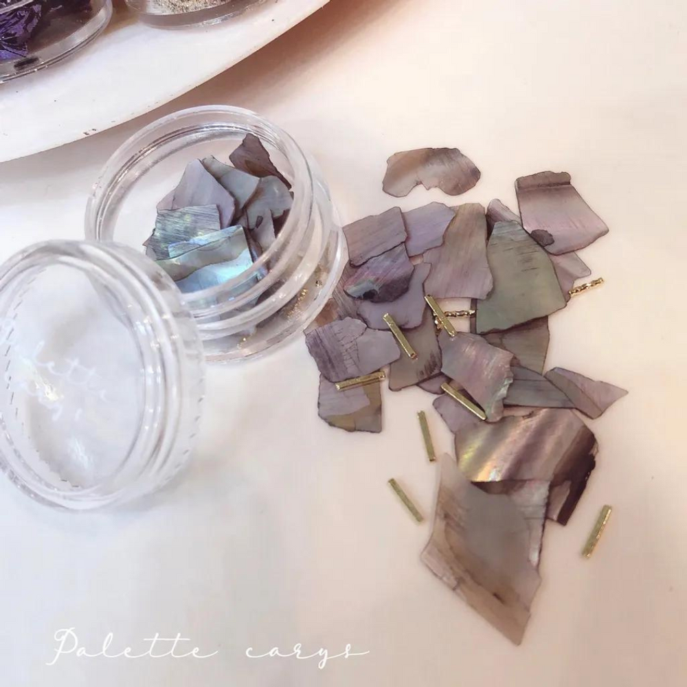 PALETTE CARYS SMOKEY GREY FLAKE SHELLS