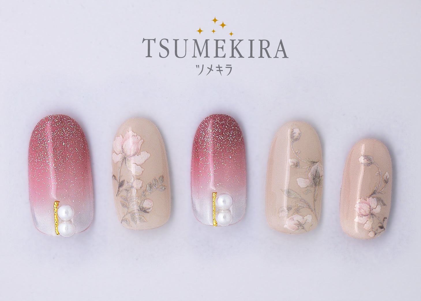 VINTAGE FLOWER NAIL STICKERS | NN-VTF-101